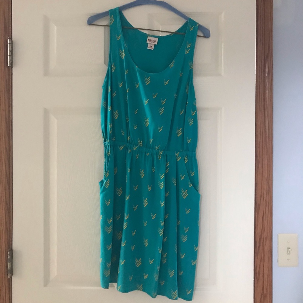 Mossimo Jade Green and Gold Sundress